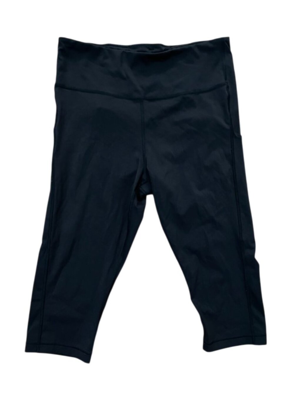 Athleta Ultimate Stash Pocket Crop Leggings Black Size L High Rise 531268
